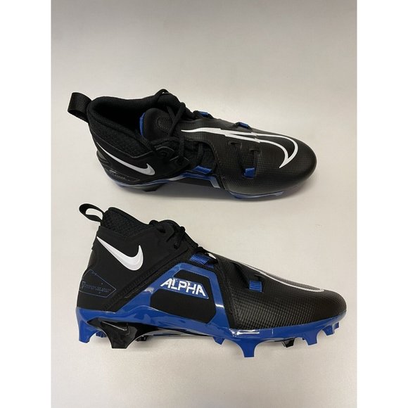 Nike Alpha Menace Pro 3 Football Cleats Black Royal CT6649-007 Men’s Size 10.5
